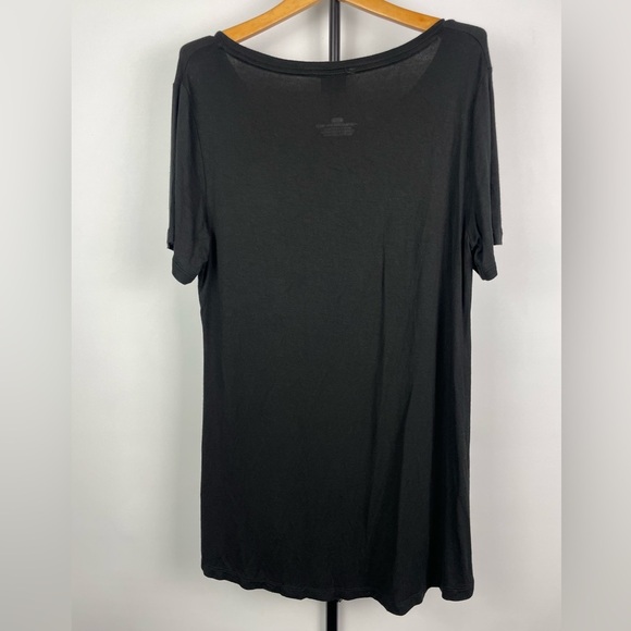 Harley-Davidson® Black Women's Legendary Loose Fit Short Sleeve Swing Tee - Picture 6 of 6